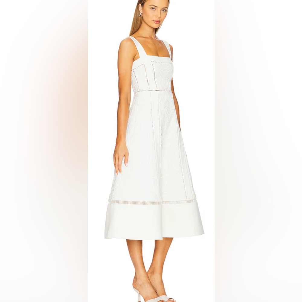 Alexis White Midi Dress